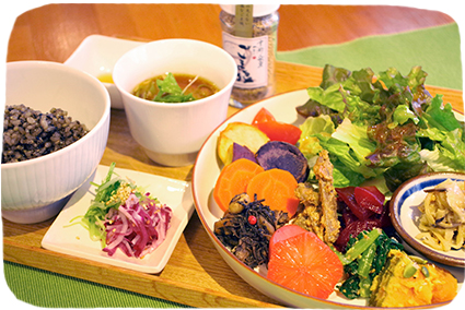 マクロビ野菜プレートハーフサイズ