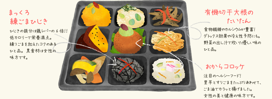 9種のお惣菜弁当